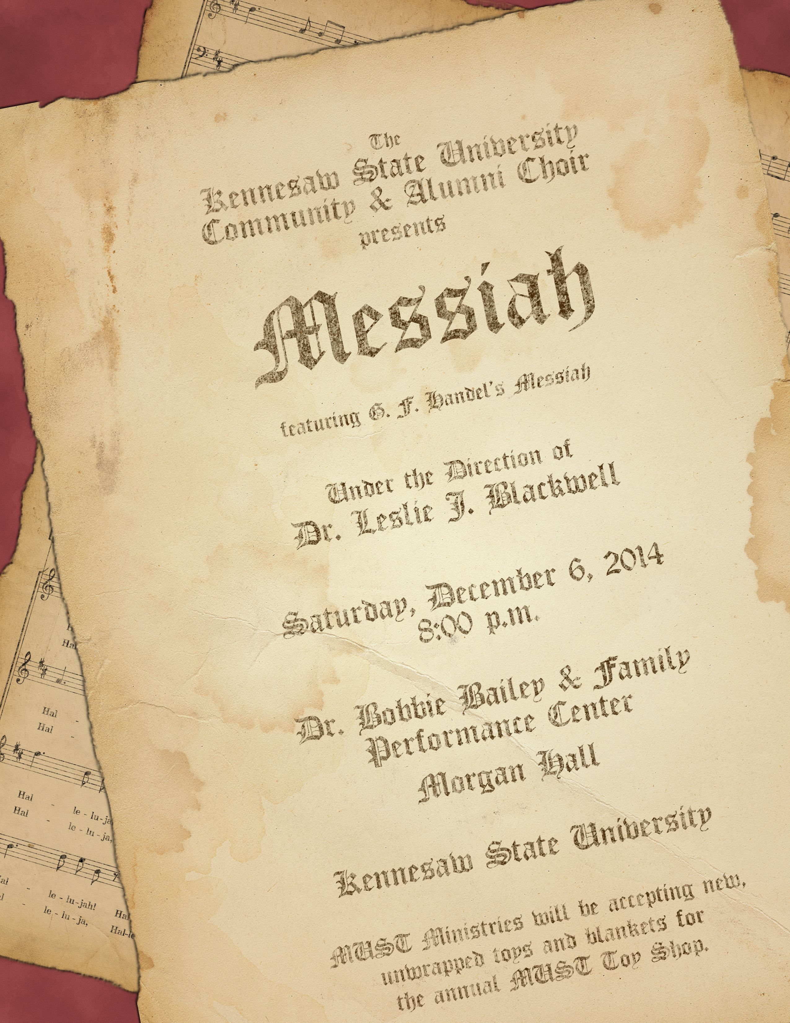 Fall 2014 Messiah Concert Program Cover