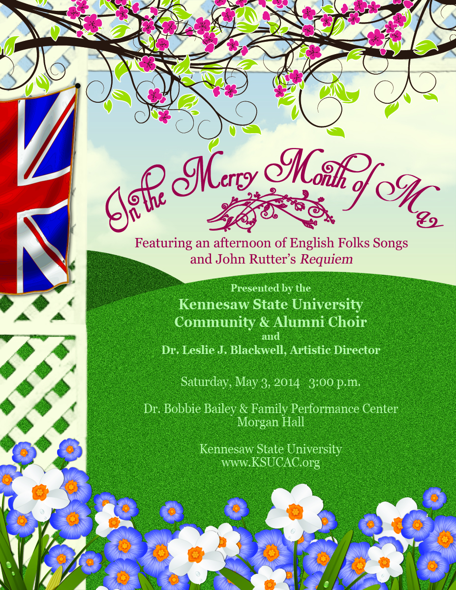 Spring 2014 Concert Poster - In the Merry Month of May