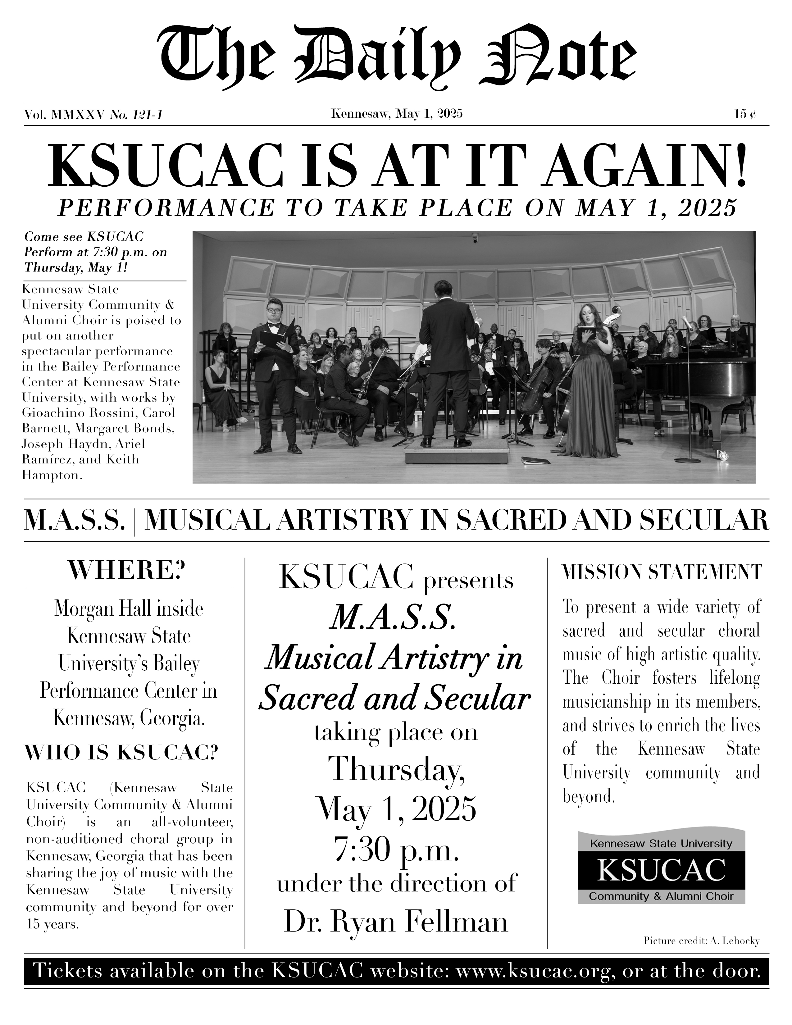 M.A.S.S. Concert Program Cover